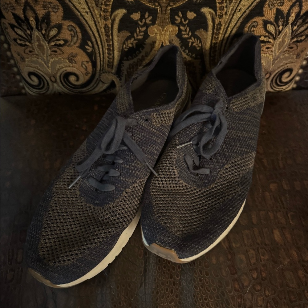 Cole Haan Navy Knit Sneakers